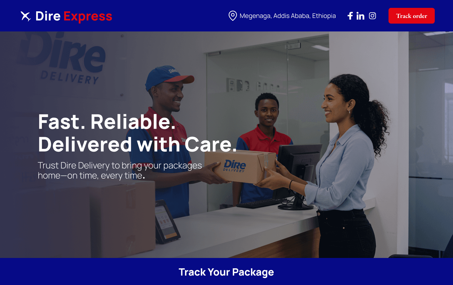 Dire Delivery Managment System — Full Stack Web Application by Eyosias Solomon